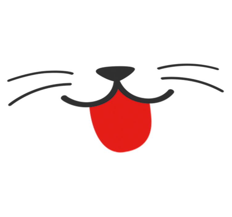 Alfombra vinílica infantil pegatina de gato - TenVinilo