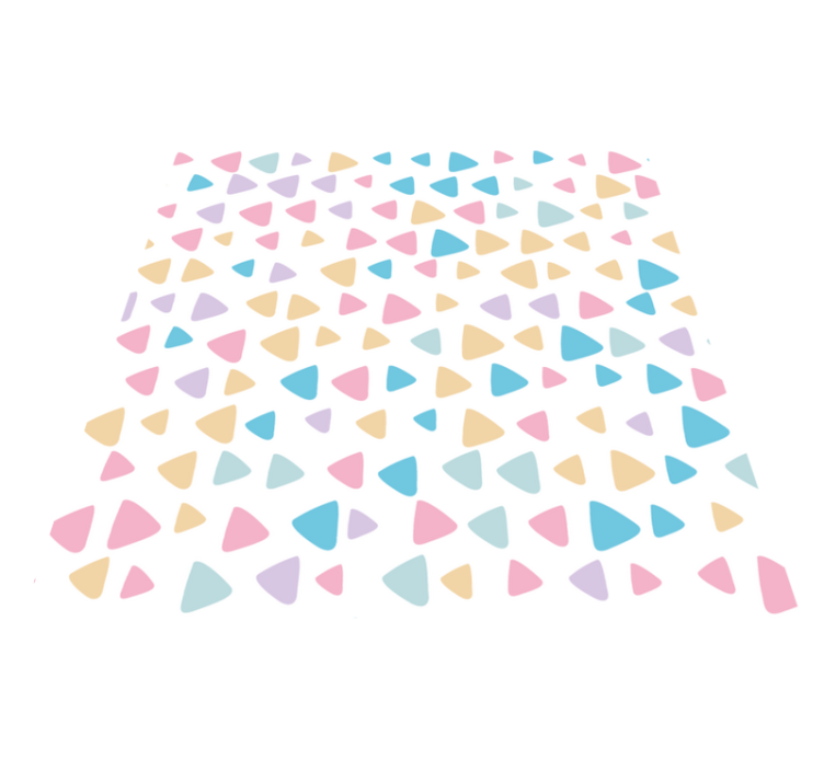 Alfombra vinílica infantil patrón en colores pastel - TenVinilo