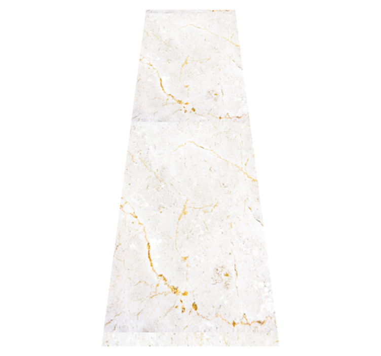 Alfombra vinílica baño mármol gris y dorado - TenVinilo
