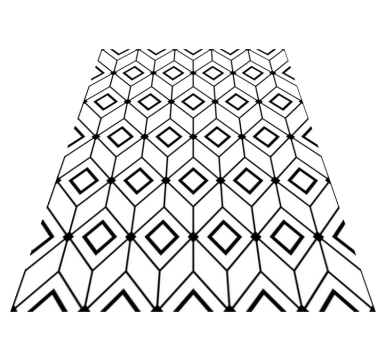 Alfombra vinílica geométrica elementos de diamante modernos - TenVinilo