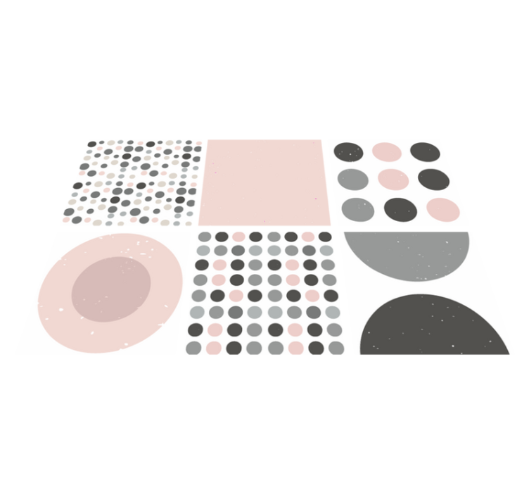 Alfombra vinílica baño azulejos rebekka escandinavos - TenVinilo