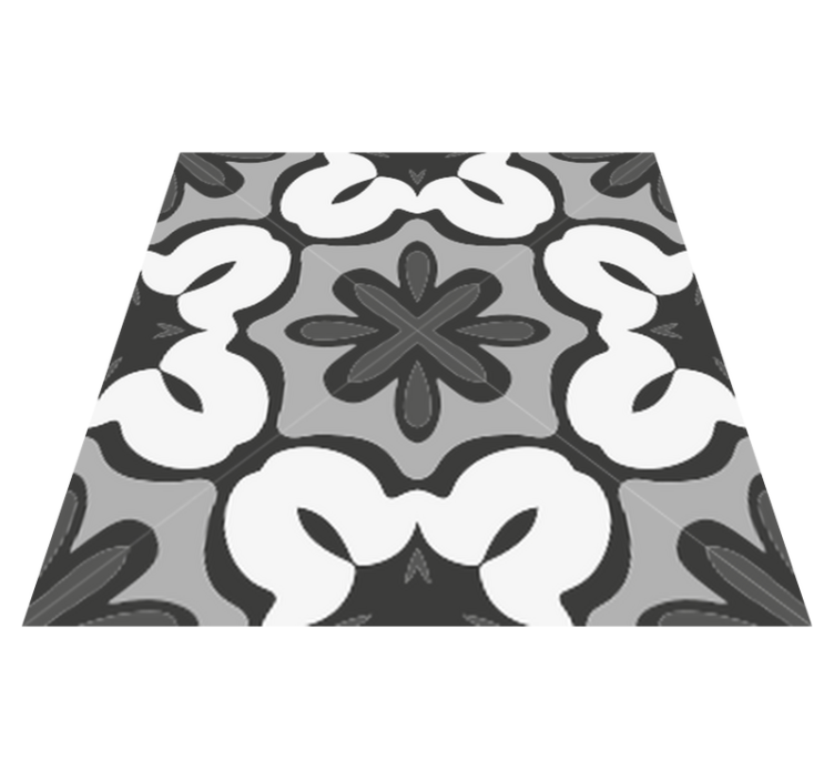 Alfombra vinílica baño estilo gracia gris hidráulico - TenVinilo