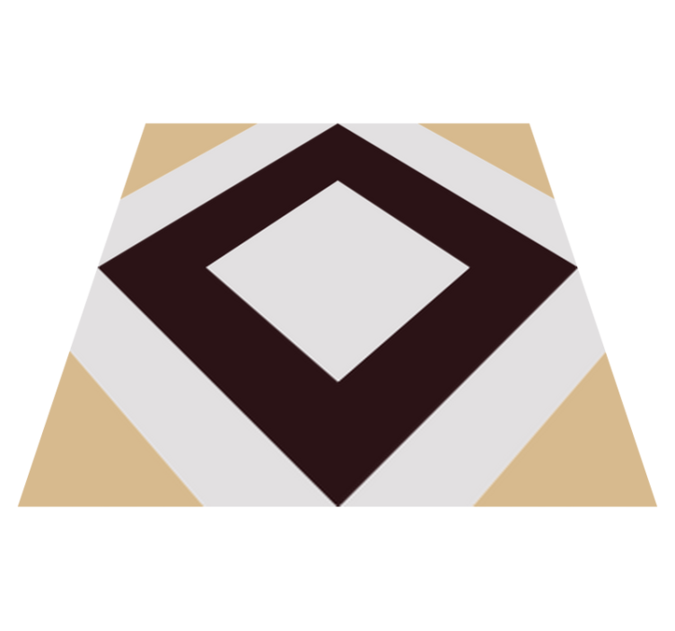 Alfombra vinílica baño patrón vintage de cemento cuadrado - TenVinilo