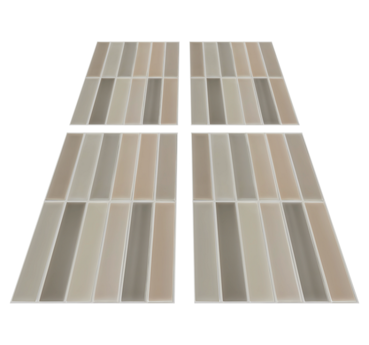 Alfombra vinílica baño motivo rectangular - TenVinilo