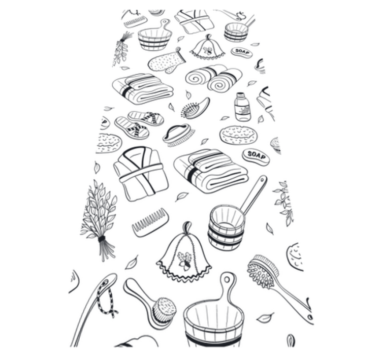 Alfombra vinílica baño artículos para el baño - TenVinilo