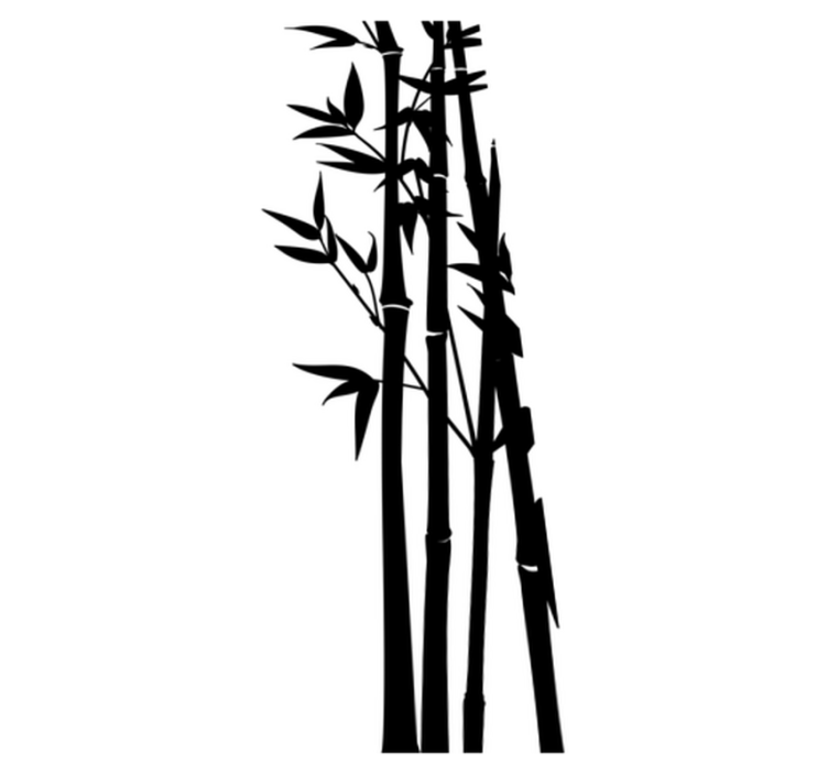 Alfombra vinílica baño adhesivo de pantalla de bambú - TenVinilo