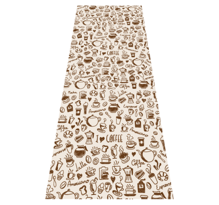 Alfombra vinílica cocina vinilo café para puertas - TenVinilo