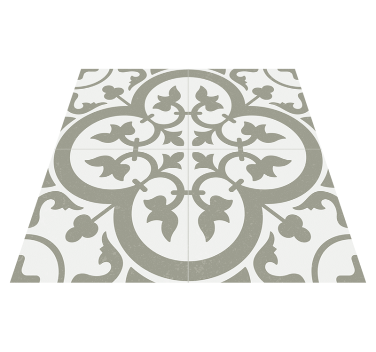 Alfombra vinílica cocina azulejo marruecos verde musgo - TenVinilo
