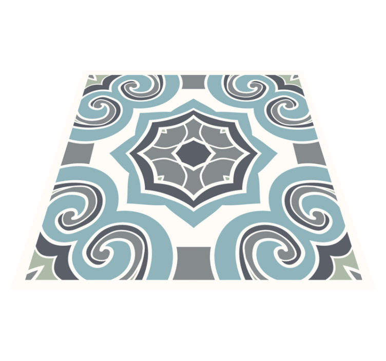 Alfombra vinílica cocina estilo portugués - TenVinilo