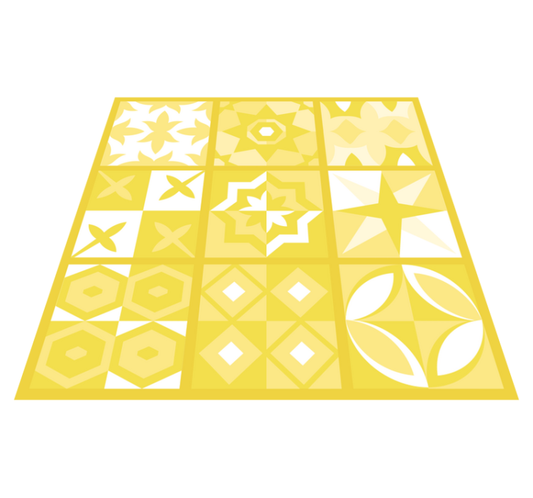 Alfombra vinílica cocina pantone iluminador - TenVinilo