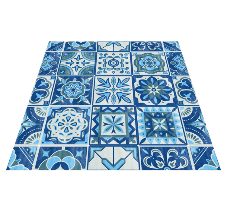 Alfombra vinílica cocina azulejos talavera cocina - TenVinilo