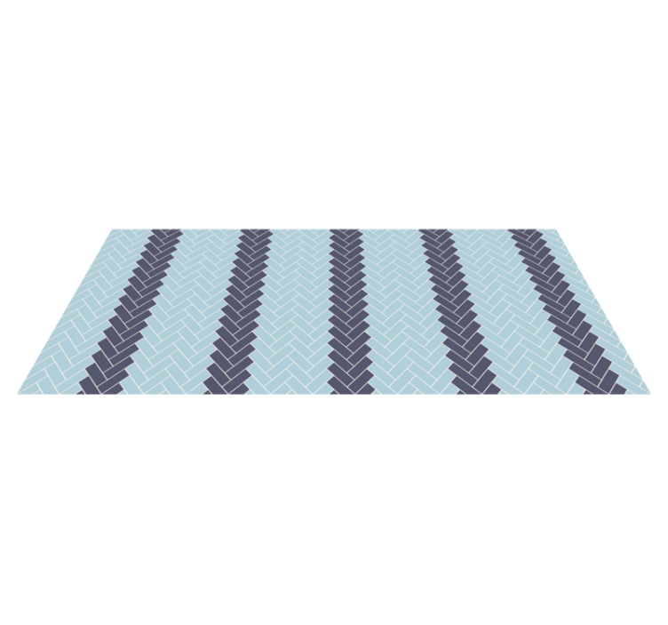 Alfombra vinílica cocina chevron - TenVinilo