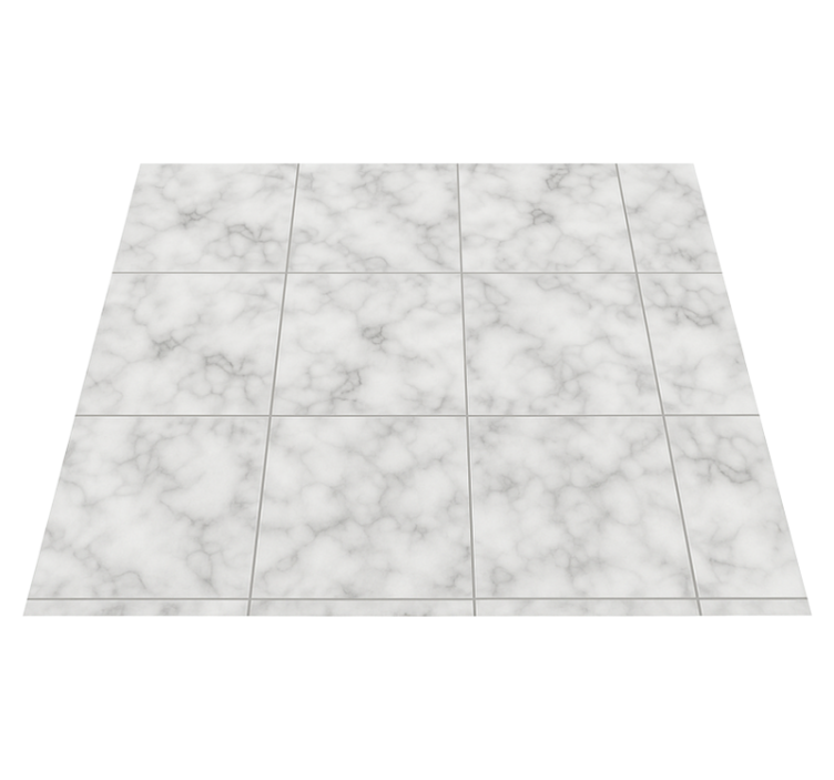 Alfombra vinílica cocina azulejo blanco cuadrado - TenVinilo