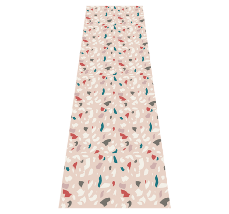 Alfombra vinílica dormitorio efecto terrazzo - TenVinilo
