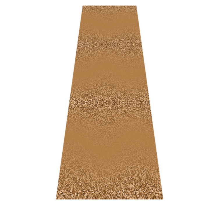 Alfombra vinílica dormitorio diseño retro marrón con puntos - TenVinilo