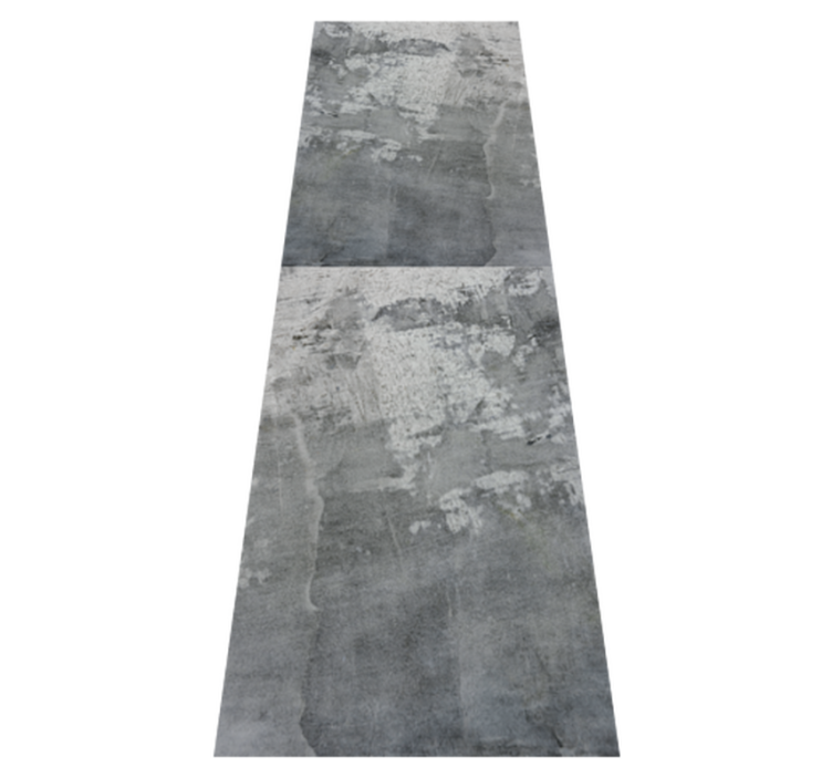 Alfombra vinílica dormitorio patrón plateado retro - TenVinilo