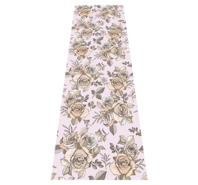 Alfombra vinílica dormitorio fondo shabby chic rosa - TenVinilo