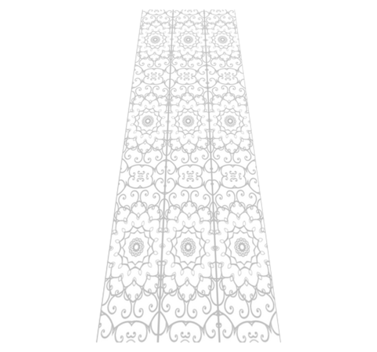 Alfombra vinílica oficina estampado floral - TenVinilo