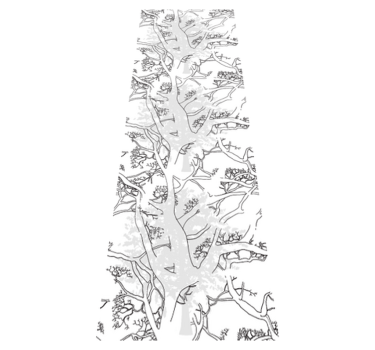 Alfombra vinílica oficina ramas de árbol oscuras - TenVinilo
