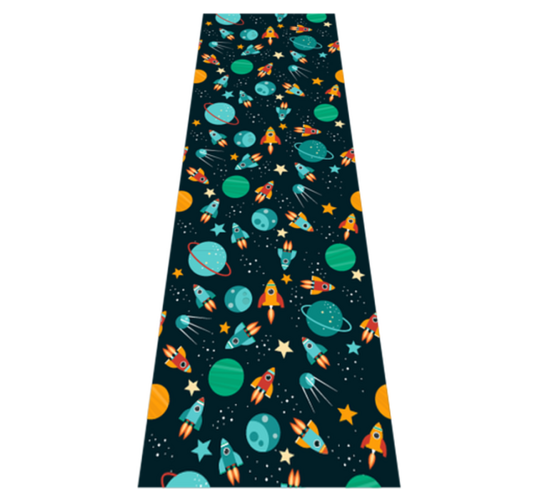 Alfombra vinílica dormitorio diseño tierno para niños - TenVinilo