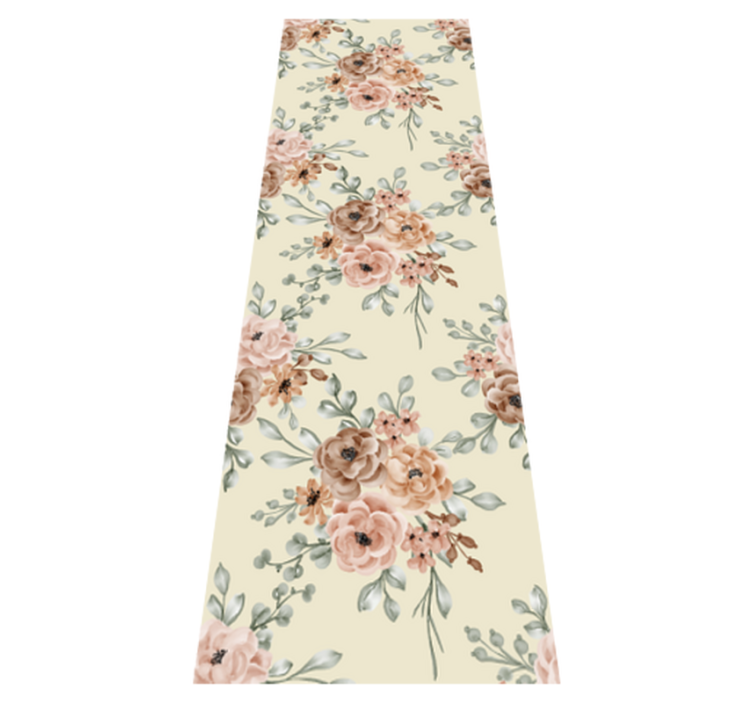 Alfombra vinílica dormitorio cuadro grande de rosas - TenVinilo