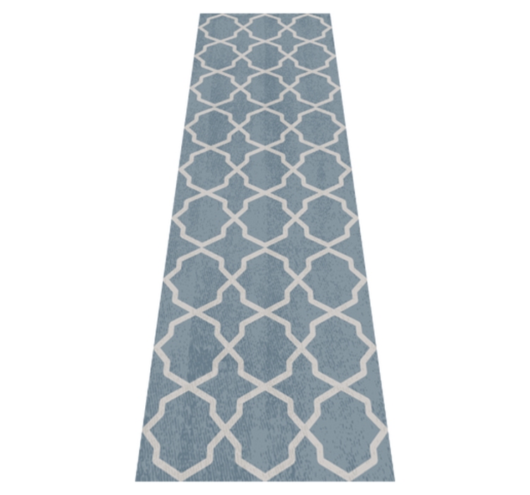 Alfombra vinílica dormitorio patrón gris hamptons - TenVinilo