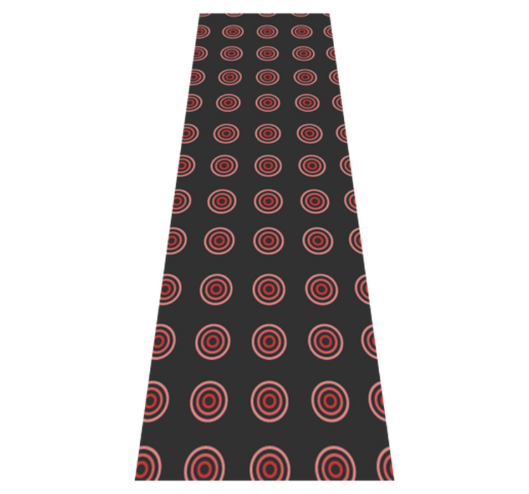 Alfombra vinílica dormitorio patrón geométrico rojo - TenVinilo