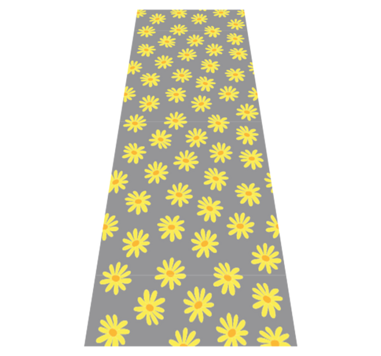 Alfombra vinílica dormitorio color caléndula - TenVinilo