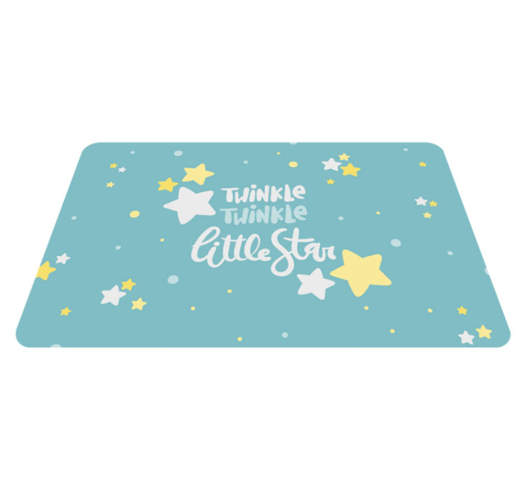 Alfombra vinílica twinkle con estrellas - TenVinilo