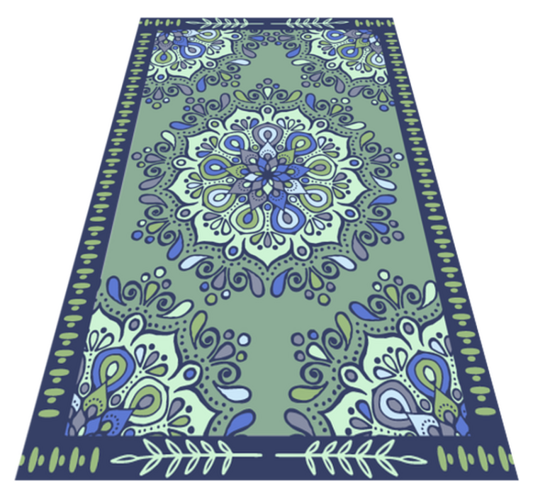 Alfombra vinílica mandala motivo central mandala - TenVinilo