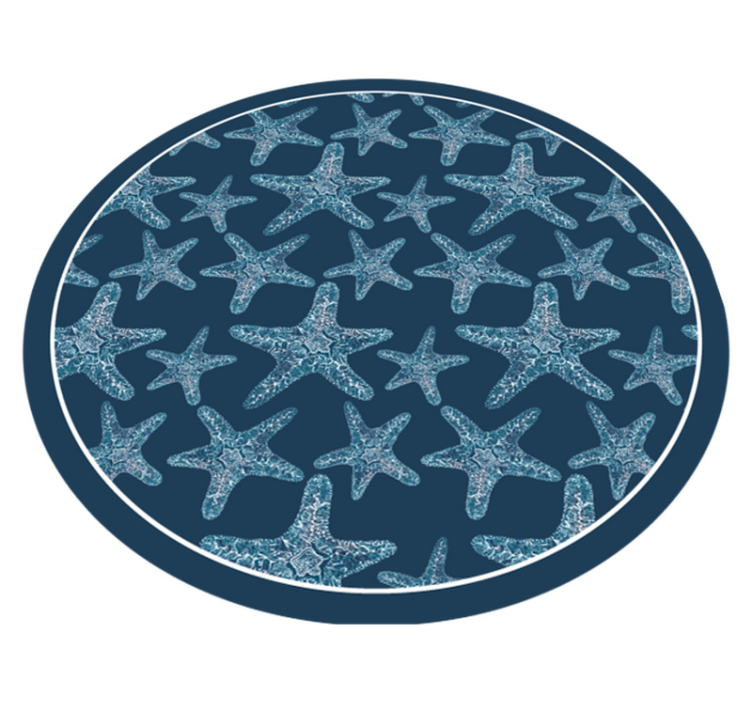 Alfombra vinílica animales de estrellas de mar - TenVinilo