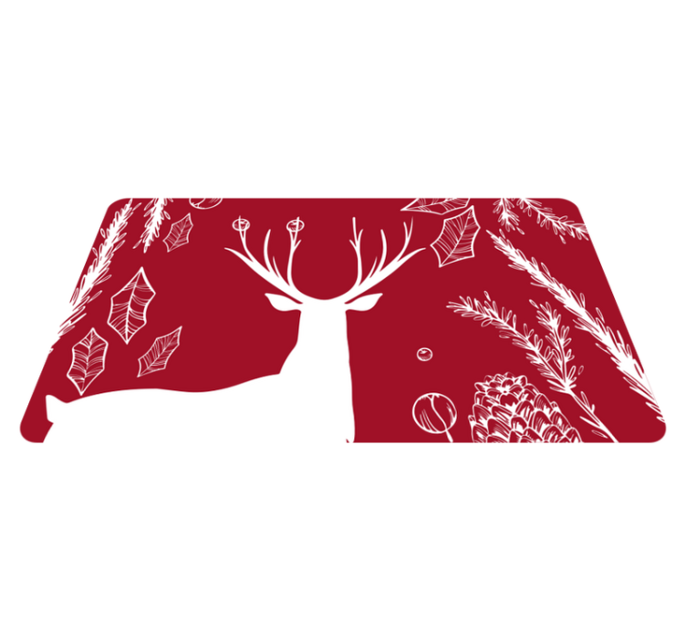 Alfombra vinílica animales ilustración natural - TenVinilo