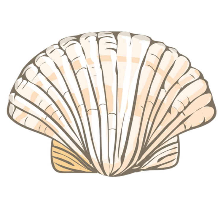 Alfombra vinílica animales ilustración de concha - TenVinilo