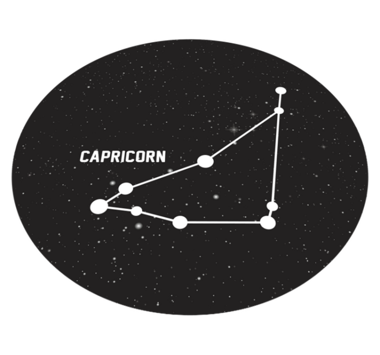Alfombra vinílica estrellas constelación de capricornio - TenVinilo