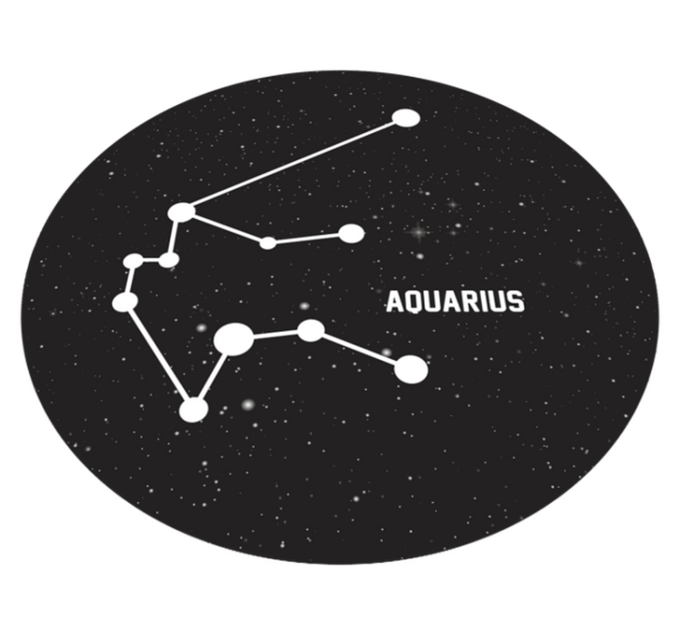 Alfombras vinílicas modernas Signo del zodiaco acuario - TenVinilo