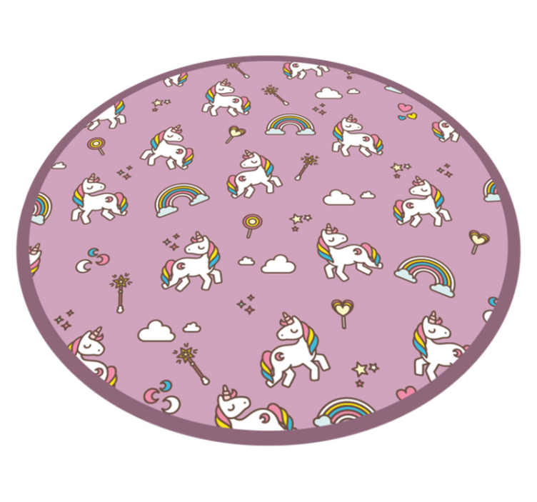 Aflombra vinílica animales Caos unicornio - TenVinilo