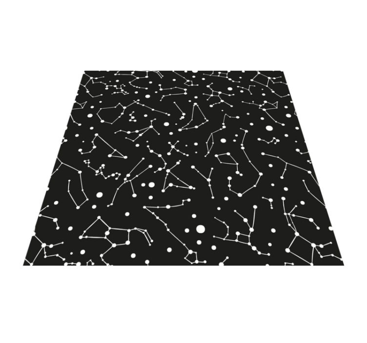 Alfombra vinílica estrellas tema de la constelación - TenVinilo
