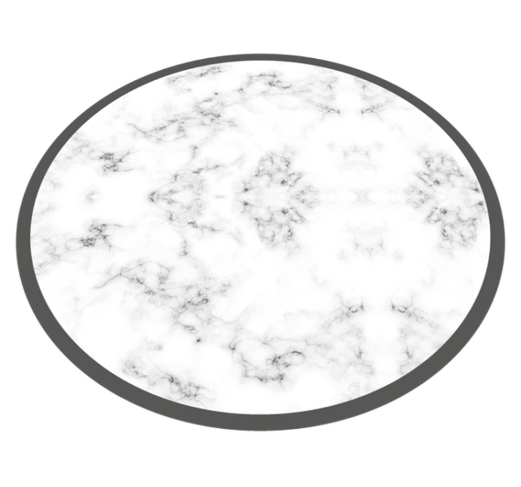 Alfombra vinílica imitación mármol circular - TenVinilo