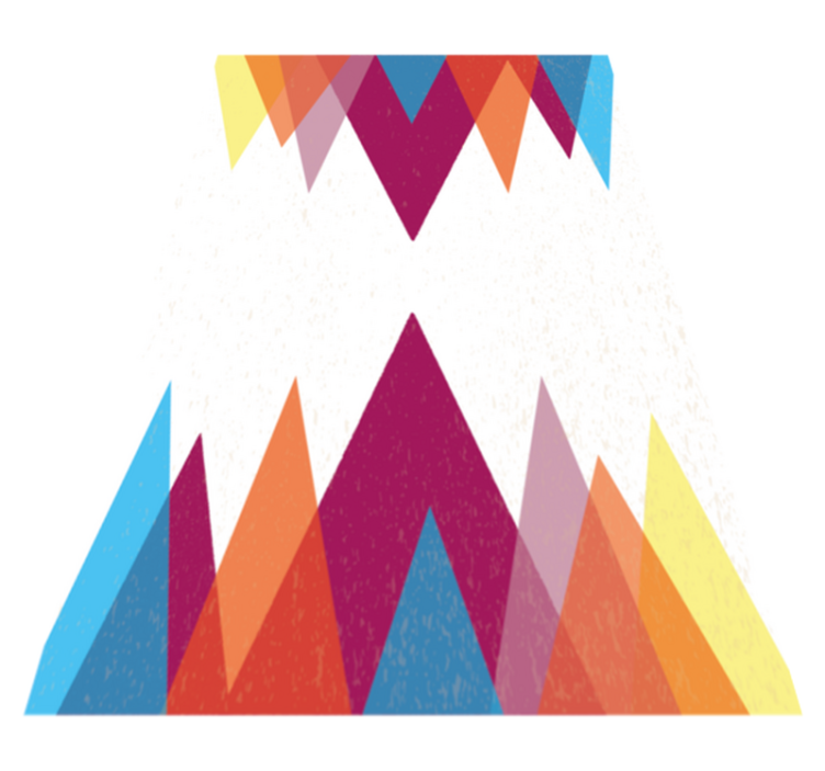 Alfombra vinílica nórdica multicolor - TenVinilo