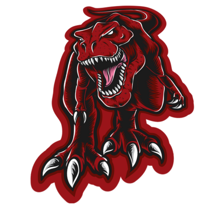 Aflombra vinílica animales Aterradora cara de t-rex - TenVinilo