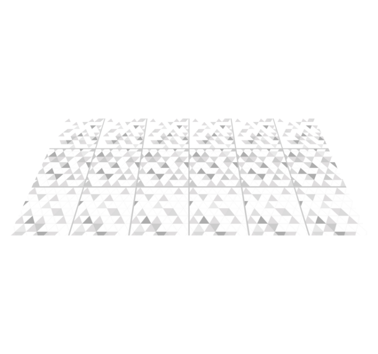 Alfombra vinílica moderna triángulos grises - TenVinilo