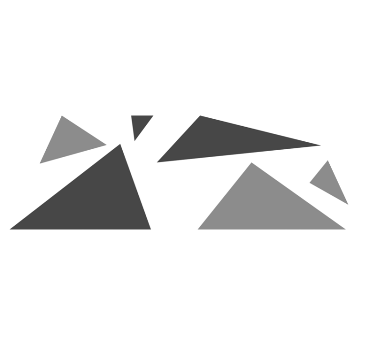 Alfombra de vinilo geométrica Triángulo gris - TenVinilo