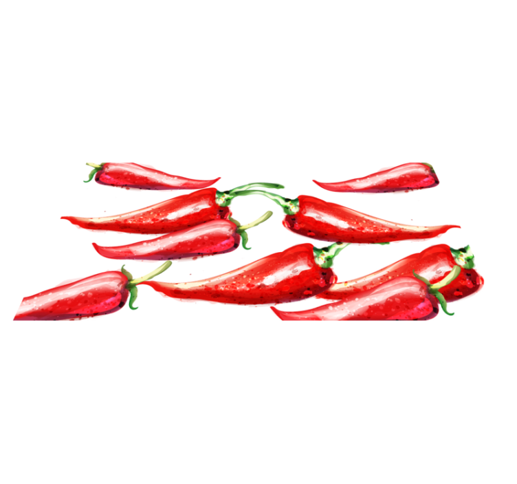 Alfombra vinílica cocina perejil rojo - TenVinilo