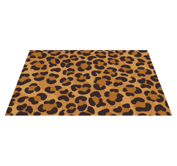 Alfombra vinílica animal print de jaguar - TenVinilo