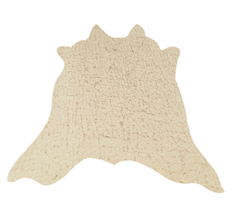 Alfombra vinílica animal print vaca beige - TenVinilo