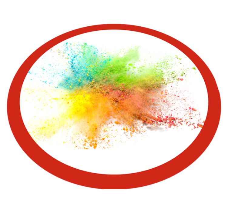 Alfombra vinílica dormitorio efecto de explosión de colores - TenVinilo