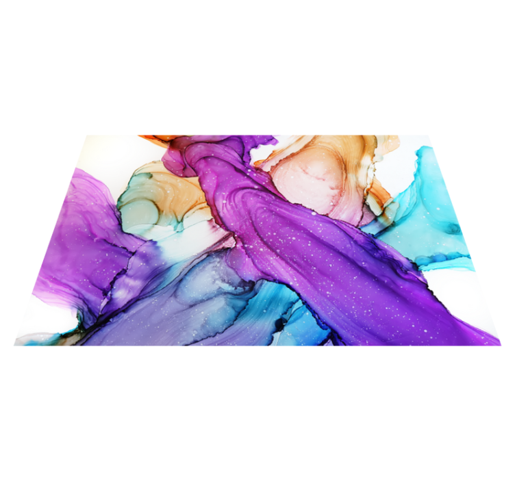 Alfombra vinílica baño remolinos de fluidos abstractos - TenVinilo