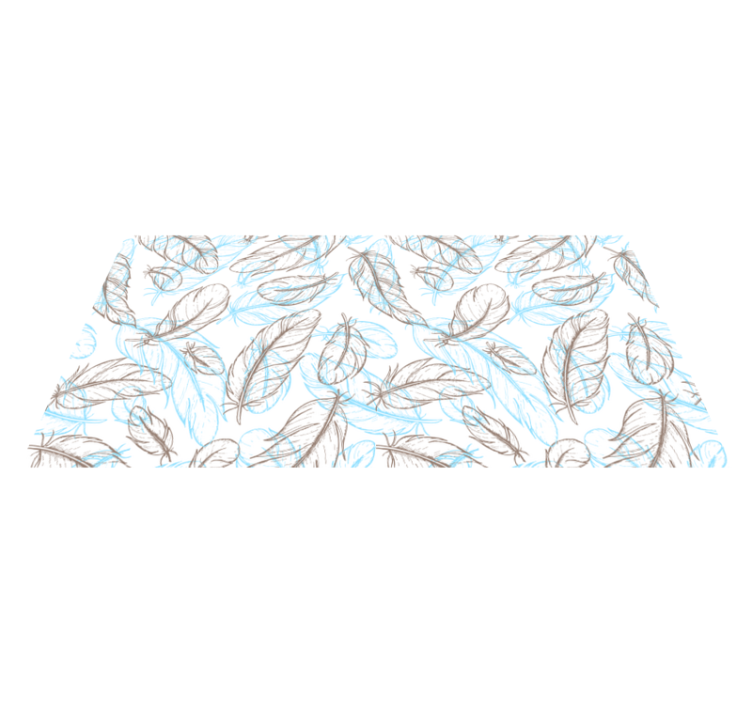 Alfombra vinílica naturaleza silueta hojas - TenVinilo