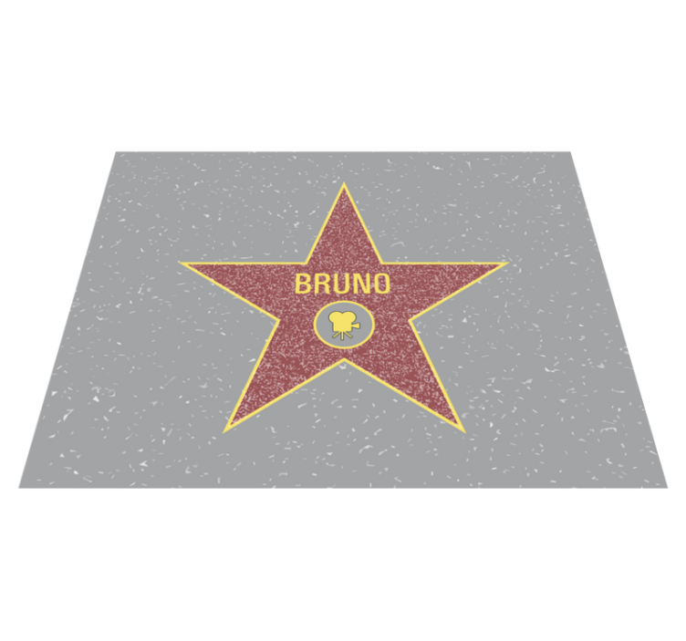 Alfombra vinílica personalizable reconocimiento de estrellas - TenVinilo