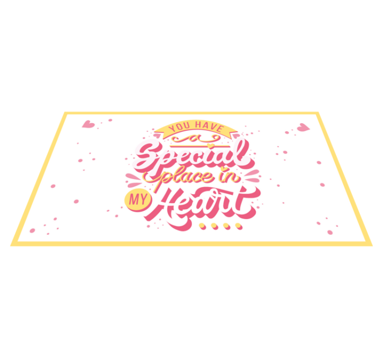 Alfombra vinílica Tienes un lugar especial - TenVinilo